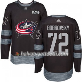 Miesten NHL Blue Jackets Pelipaita Sergei Bobrovsky 72 1917-2017 100th Anniversary Adidas Musta Authentic